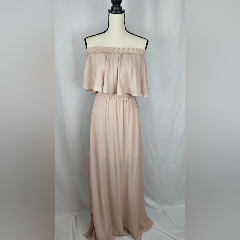 Show Me Your MuMu Hacienda Maxi Dress, size XX-Small, Dusty Blush